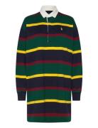 Polo Ralph Lauren Striped Cotton Jersey Rugby Dress Grön