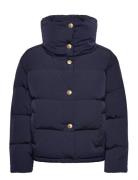 Gold Button Down Jacket Fodrad Jacka Navy Tommy Hilfiger