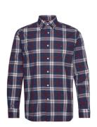 Tommy Hilfiger Flex Poplin Tommy Tartan Rf Shrt Marinblå