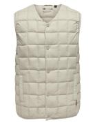 ONLY & SONS Onsgavin Light Down Vest Otw Kräm