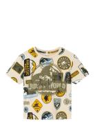 Name It Nmmsunter Jurassic Ss Nreg Top Sky Kräm