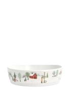 Skål Lav Nr. 4 Vinter Home Tableware Bowls Breakfast Bowls White Pilli...