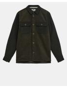 Anerkjendt Akoscar Cord Mix Overshirt Khaki Green