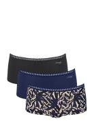 Sloggi Go Crush Short C3P Hipstertrosa Underkläder Blue Sloggi