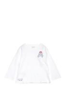 Mango Embroidered Detail Cotton T-Shirt Vit