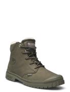 Palladium Sp20 Cuff Lth Khaki Green