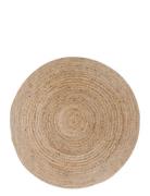 House Nordic Rina - Rug, Braided Jute, Nature Ø180 Cm Beige