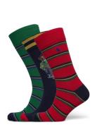 Polo Ralph Lauren Underwear Polo Bear & Striped 3-Sock Gift Set Khaki ...