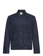 Pocketed Denim Jacket Jeansjacka Denimjacka Navy Mango