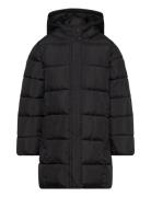 Hood Quilted Coat Fodrad Jacka Black Mango