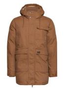 Workwear Hooded Parka Parka Jacka Brown Superdry