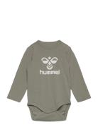 Hmlflips Body L/S Långärmad Bodysuit Green Hummel