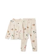 Wilhelm Printed Pyjamas Set Pyjamas Set Beige Liewood