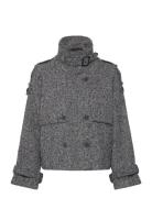 Mspeggy Trench Jacket Ulljacka Jacka Grey Minus