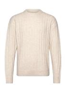 Jack & J S Jjcarter Knit Crew Neck Beige