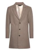 Jack & J S Jjeharrison Wool Coat Sn Beige