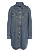 NOISY MAY Nmalva L/S Denim Dress Az351Mb Fwd Noos Blå