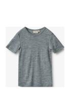 Wheat Wool T-Shirt S/S Seo Grå