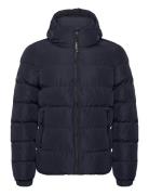 Superdry Hooded Sports Puffer Jacket Marinblå