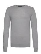 J. Lindeberg M Merino Blend C-Neck Sweater Grå