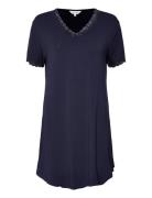 Bamboo Short Sleeve Nightdress With Nattlinne Blue Lady Avenue