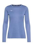 Impulse Core Ls Tee W Sport T-shirts & Tops Long-sleeved Blue Mizuno