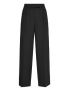 Calvin Klein Soft Crepe Pleated Trouser Svart