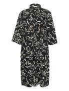 Kaffe Curve Kcflora Shirt Dress Svart