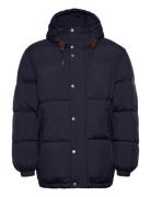 Winter Down Puffer Fodrad Jacka Navy GANT