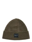 GANT Cotton Ribbed Beanie Grön