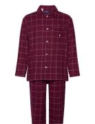 Polo Ralph Lauren Underwear Plaid Flannel Pajama Set Röd