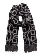 GANT G Pattern Wool Scarf Svart