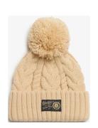 Superdry Chunky Cable Beanie Kräm