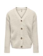 Kids Only Kogcelia L/S Boxy Cardigan Knt Beige