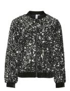 Vero Moda Girl Vmbella Sequin Bomber Jrs Girl Svart