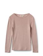 Wheat Wool T-Shirt L/S Alfie Rosa