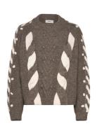 Object Objravi Re L/S Knit Pullover Cc1 Aw Brun