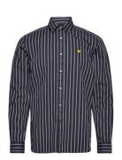 Lyle & Scott Multi Stripe Shirt Marinblå