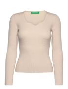 United Colors Of Benetton Sweater L/S Kräm