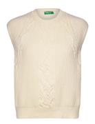 United Colors Of Benetton Sleeveless Sweater Kräm