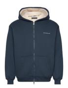 Abercrombie & Fitch Anf Mens Sweatshirts Marinblå