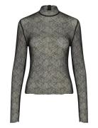 Gestuz Laiagz Lace Blouse Svart