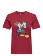 ONLY Onlmickey Life Reg S/S Top Box Xmas Jrs Röd