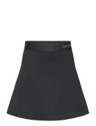 Calvin Klein Logo Tape Flare Punto Skirt Svart