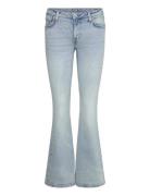 Weekday Flame Low Rise Slim Flared Leg Jeans Blå