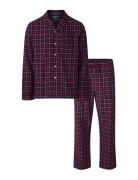 Lexington Home Ethan Organic Cotton Checked Flannel Pajama Set Röd