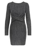 ONLY Onlqueen L/S Glitter Twist Dress Jrs Grå