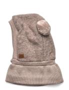 Mikk-line Airwool Balaclava W Knit Beige