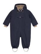 MINI A TURE Matwisti Fleece Lined Snowsuit. Grs Marinblå