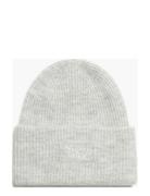 Superdry Soft Rib Knit Beanie Hat Grå